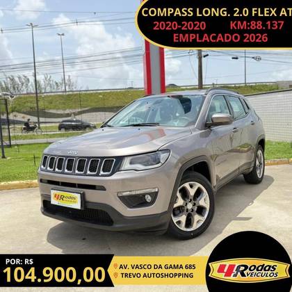 JEEP COMPASS 2.0 16V FLEX LONGITUDE AUTOMÁTICO